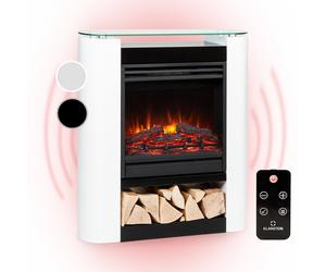 Klarstein Studio 5 1800W 62cm Electric Fire with Surround and Storage White