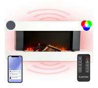 Klarstein Studio LightFire Smart 2000W Electric Fire with Surround White