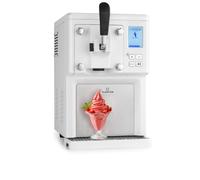 Klarstein Sweet Sundae - ice cream maker, 1.5 litres, with self-cooling compressor, 250 watts, dispensing system, automatic keep-cool function, stainless steel, white