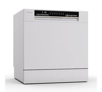 Klarstein Table Top Dishwasher, 8 Place Setting Mini Dishwasher, Quiet Operation Countertop Dishwasher w/ 6 Washing Programs, Compact Tabletop Dishwasher, Easy To Install Homes/Office Small Dishwasher