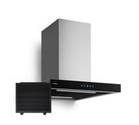 Klarstein Valeria Island Cooker Hood - Ceiling Extractor 632 m³/h, Touch Control, LED Light, Boost Mode, Recirculation or Extraction