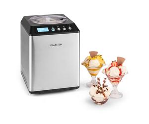 Klarstein Vanilla Sky 2.5L 250W Ice Cream Maker with Compressor Silver