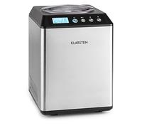 Klarstein Vanilly Sky Family Icecream Maker - Ice Cream Machine, Frozen Yoghurt, 250W, 2.5 Liters, Ice Cream in 5 to 60 Minutes, Versatile, Simple Operation, Safety Lock Lid, Silver