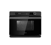 Klarstein VaporChef Steam Oven - Free-Standing Steam Cooker, 230° C, 1.5-Litre Water Tank, Control Dial, EEC: A, Grilling, Air-Frying, 31 Litres, Steam Cooking, Colour: Black, 2400W