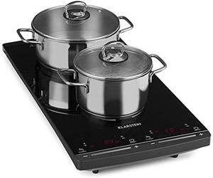 Klarstein VariCook Domino Induction Hob Two Plates 3100 W Glass Ceramic Black 2900 W