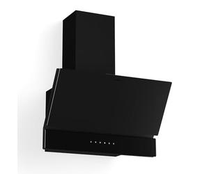 Klarstein Velaire Angled Cooker Hood - 60cm, 820 m³/h Boost Energy, Touch Control, LED Lighting, Quiet, Dishwasher-Safe Filter, Ducted & Recirculating Extractor Hood, Black