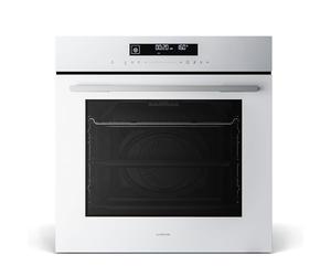 Klarstein Velaire Built In Oven - 74L Electric Oven, 13 Modes, Touch Controls Energy, Enamel Interior, Triple Glazed, Integrated Single Oven, 60cm, Matte & Glass Design, White