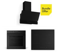 Klarstein Velaire built-in oven, induction hob, canopy hood