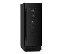 KLARSTEIN Velaire Dual Zone Wine Fridge - 17 Bottle, Built Under, 5-22°C, Touch Control, LED, UV Glass, Quiet, Wine Cooler Fridge, Minimalist Design