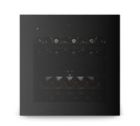 Klarstein Velaire Dual Zone Wine Fridge - 36 Bottle, Built-in, 5-22°C, Touch Control, LED, UV Glass, 41 dB, Minimalist Design, Wine Cooler