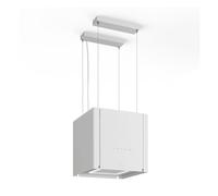 Klarstein Velaire Extractor Hood - 40 cm Ceiling Mount, A++ Energy Class, 601 m³/h Airflow, Touch Control, LED, Dishwasher-Safe Filters, Kitchen Extractor Hood, White