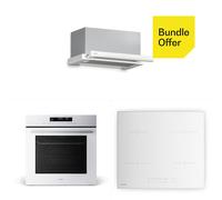 Klarstein Velaire induction hob, built-in oven, telescopic extractor hood