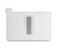 Klarstein Velaire Induction Hob with Extractor - 80cm, 4-Zone, 8400W Boost, Touch Slider, Flex Zone, Integrated Downdraft Extractor, Timer, Child Lock, Residual Heat Indicator