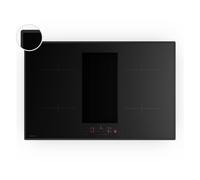 Klarstein Velaire Induction Hob with Extractor Fan 7400W 80cm 4 Hotplates Black