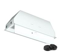 Klarstein Ventimate Integrated Cooker Hood, 85cm Canopy Kitchen Hood, 390 m³/h Airflow, Touch Control, Energy Efficiency A+, Quiet DC Motor, LED Lighting, Carbon Filter, White