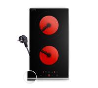 Klarstein VeroSteel 30cm 2 Ring Ceramic Hob Black