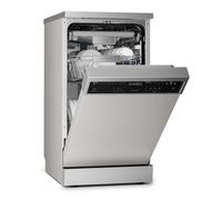 Klarstein VeroSteel 45cm 9 Programms Freestanding Dishwasher Silver