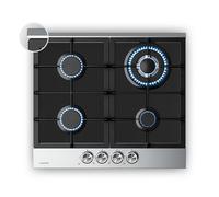Verosteel Gas Cooktop 4-burner, electric ignition, compatible with natural gas and LPG, 60 cm, 8000 W