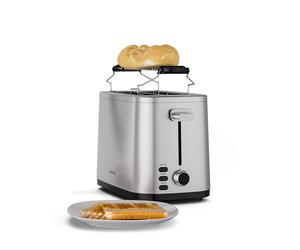 Klarstein VeroSteel 800W 2-Slice Stainless Steel Toaster