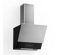 Klarstein Verosteel Angled Cooker Hood 45cm - 624 m³/h, A++ Energy, Touch Control, LED Lighting, Quiet, Stainless Steel & Glass, Ducted/Recirculating, Extractor Hood