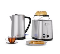 Verosteel Basic Breakfast Set | 2-Slot Toaster & Kettle | 1.7 l