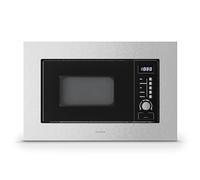 Klarstein Verosteel Built-in Microwave with Grill - 20L, 700W Microwave & 800W Grill, 8 Programs, Touch Control, Stainless Steel, Integrated Microwave Oven