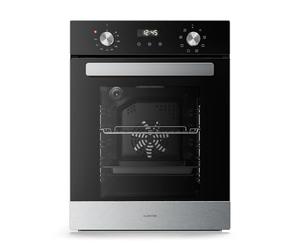 Klarstein Verosteel Built In Oven - 49L Electric Oven, 8 Modes, Energy Class A, Stainless Steel & Black Glass, Easy Clean, Timer, Double-Glazed, Integrated Single Oven