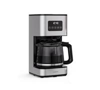 KLARSTEIN Verosteel Filter Coffee Machine - Stainless Steel Coffee Maker, 1.5 L for up to 12 Cups, LCD Display, Keep-Warm 40 min, Anti-Drip, Auto Shut-Off