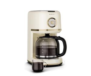 Klarstein Victoria 1.5L 12 Cups Filter Coffee Machine Cream