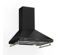 Klarstein Victoria 60cm 630m³/h Retro Chimney Cooker Hood Black
