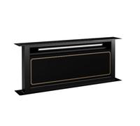 Klarstein Victoria Downdraft Cooker Hood Energy Efficient, 714 m³/h Air Flow, Quiet 52 dB, Touchscreen Control, Dishwasher-Safe Filters, LED Lighting, Black
