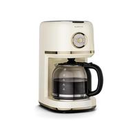 KLARSTEIN Victoria Filter Coffee Machine - Retro Design Coffee Maker, 1.5 L for up to 12 Cups, Keep-Warm Function, Anti-Drip System, Auto Shut-Off