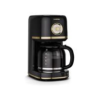 KLARSTEIN Victoria Filter Coffee Machine - Retro Design Coffee Maker, 1.5 L for up to 12 Cups, Keep-Warm Function, Anti-Drip System, Auto Shut-Off
