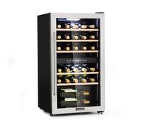 Klarstein Vinamour 40cm 29 Bottles Dual Zone Wine Fridge Silver