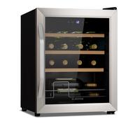 Klarstein Vinamour 43cm 16 Bottles Freestanding Wine Fridge Silver