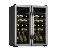 Klarstein Vinamour 48.1cm 36 Bottles Dual Zone Wine Fridge Silver