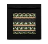 Klarstein Vinoline 60cm 30 Bottles Built-In Single Zone Wine Fridge Black