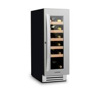 Klarstein Vinovilla 30cm 20 Bottles Under-Counter Single Zone Wine Fridge Silver