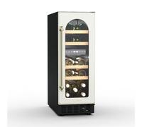 Klarstein Vinovilla Victoria 17 Wine Fridge - Dual Zone, 17 Bottle Capacity, 5-22°C, LED Control, Touch Control, UV Protection, Quiet Operation, Built-in/Free-Standing Wine Cooler