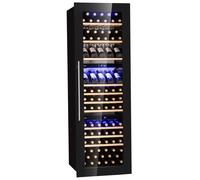 Klarstein Vinsider 55.5cm 89 Bottles Built-In Triple Zone Wine Cooler Black