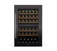 Klarstein Vinsider 57 Duo Dual Zone Wine Cooler - 57 Bottle Capacity, 5-22°C, Built-in, Quiet 38 dB, UV Glass Door, 5 Wooden Shelves, Stainless Steel