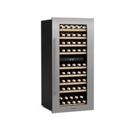 Klarstein Vinsider 59.2cm 79 Bottles Built-In Dual Zone Wine Cooler Silver