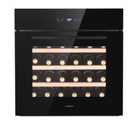 Klarstein Vinsider 60cm 30 Bottles Built-In Single Zone Wine Fridge Black