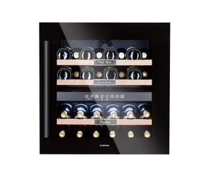 Klarstein Vinsider 60cm 36 Bottles Built-In Dual Zone Wine Fridge Black