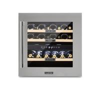 Klarstein Vinsider 60cm 36 Bottles Built-In Dual Zone Wine Fridge Silver