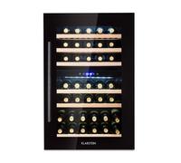 Klarstein Vinsider 60cm 41 Bottles Built-In Dual Zone Wine Fridge Black