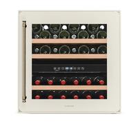 Klarstein Vinsider Victoria 36 Wine Fridge - 36 Bottle Capacity, Dual Zone, 5-22°C, Touch Control, LED Lighting, UV Protection, Built-in Wine Cooler, Cream