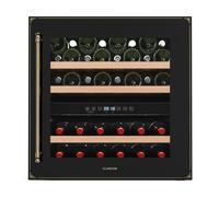 Klarstein Vinsider Victoria 60cm 36 Bottles Built-In Dual Zone Wine Fridge Black