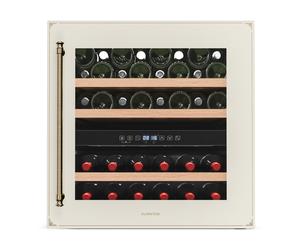 Klarstein Vinsider Victoria 60cm 36 Bottles Built-In Dual Zone Wine Fridge Cream