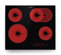 Klarstein Virtuosa Plus 60cm 4 Ring Ceramic Hob Black